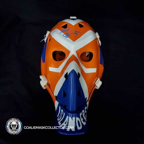 Billy Smith Signed Goalie Mask New York Vintage Autographed AS Edition ...