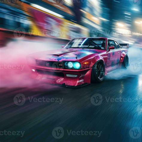 jdm drift car speed drifting japanese drone shot photography competition smoke tires blur motion ...