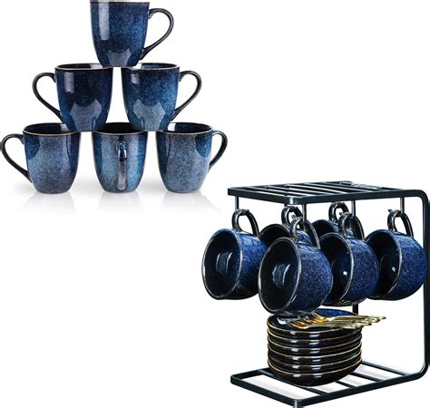 Amazon Vicrays 12 Piece Coffee Mug Set Ceramic Espresso Cups Set