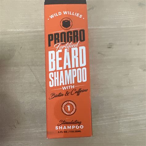 Wild Willies Progro Fortified Beard Shampoo 4oz Wash Moisturize Hydrate