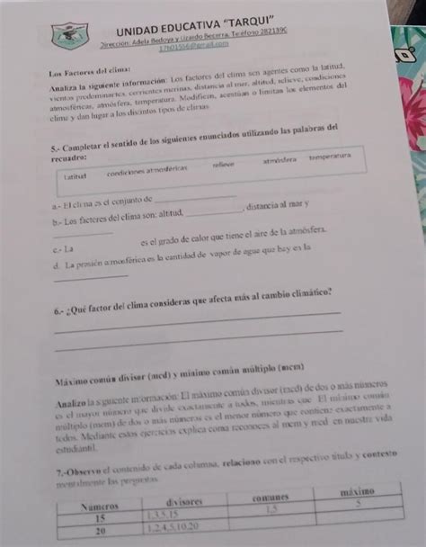 Completa El Sentido De Los Siguientes Enunciados Utilizando Las