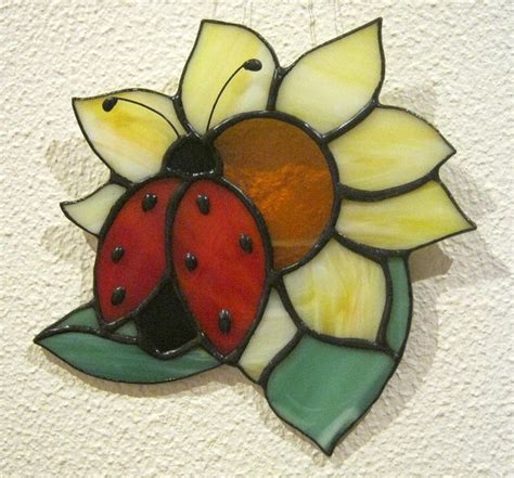 Ladybug With Sunflower Tiffany Stained Glass Dare To Dream Window