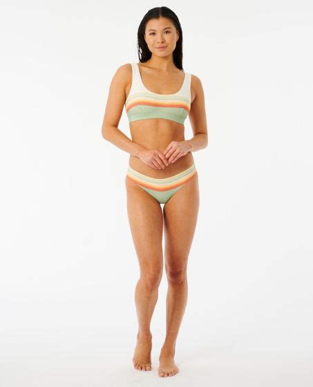 Rip Curl Surf Revival Cheeky Womens Bikini Bottoms Green Sorted Surf Shop