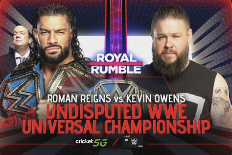 WWE Royal Rumble 2023 Roman Reigns Vs Kevin Owens Height Weight