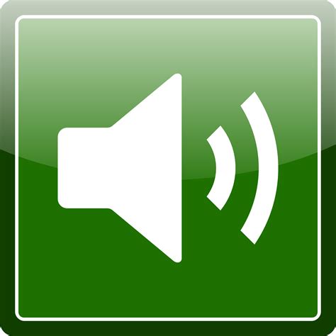 Clipart - Green audio icon