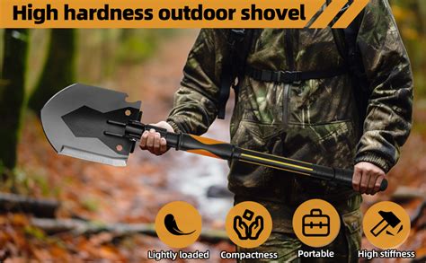 Amazon.com : Survival Camping Shovel Multifunctional Folding Shovel ...