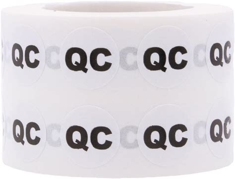 Quality Control Qc Stickers 12 Inch Round 1000 Labels On A Roll