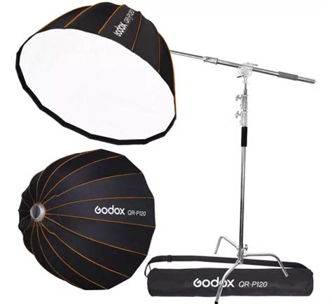 Kit Softbox Cm Godox Qr P Bowens Trip Girafa Inox