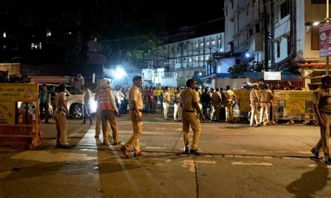 People Gather Outside Ratan Tatas House To Pay Respects Tendulkar