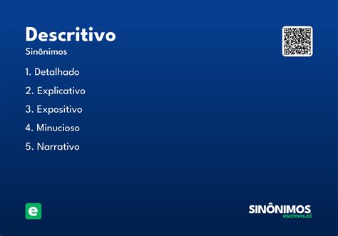 Significado De Descritivo