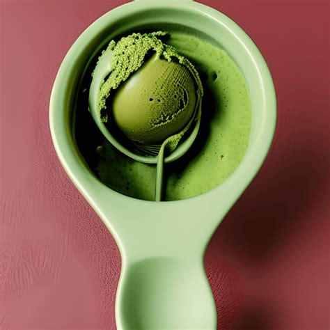 Matcha Green Tea Ice Cream · Creative Fabrica