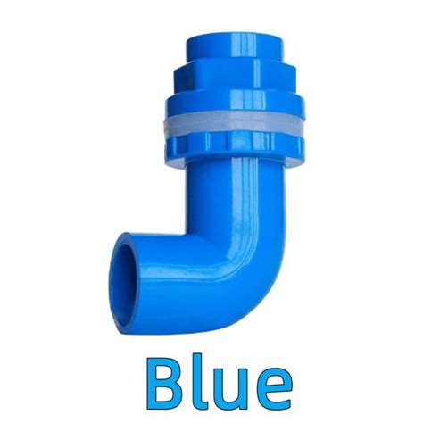 Robinet Raccord Bleu Id Mm Connecteur De Drainage Coude En Pvc