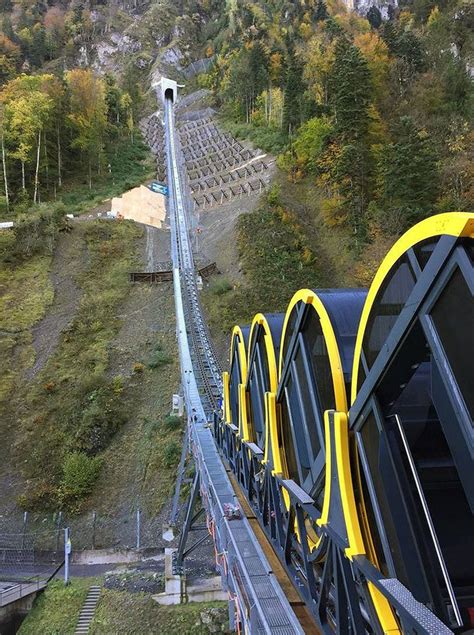 The Worlds Steepest Cliff Railway Just Opened In The Swiss Alps