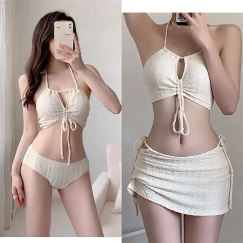 Bộ đồ bơi bikini ba mảnh có Đệm Mút Nâng ngực quyến rũ bikini kín đáo