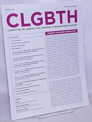CLGBTH Committee On Lesbian Gay Bisexual Transgender History Newsletter Vol