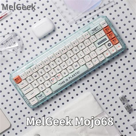 Original Melgeek Mojo Hot Swap Mechanical Keyboard Wireless Bluetooth Three Mode Rgb Backlit
