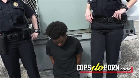 Suspect Gets His Cock Played With By Horny Milf Cops