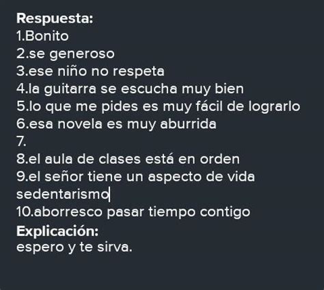 Escriba El Ant Nimo De Las Siguientes Palabras Subrayadas Qu Asco