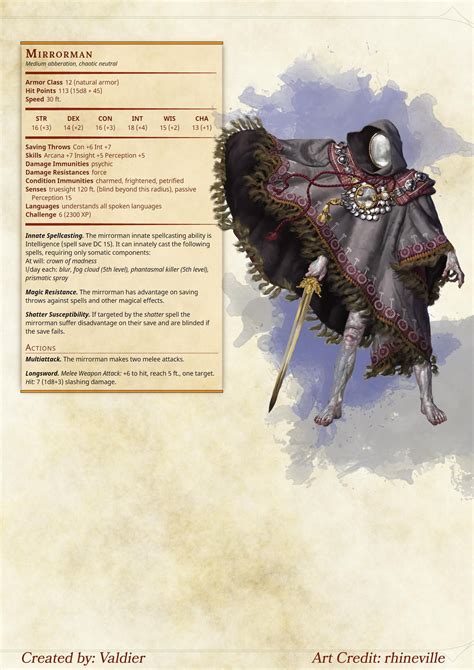 Pin By Supercraver On 5e Homebrew Creatures Dandd Dungeons And Dragons