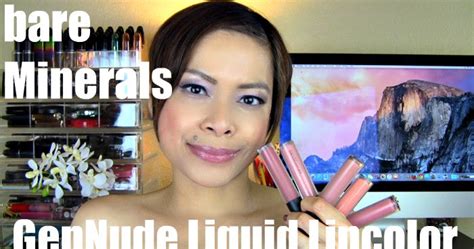 Bare Minerals Gen Nude Matte Liquid Lip Color Swatches Video Review The Shades Of U