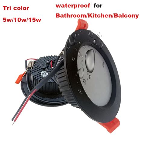 220v Kitchen Ip65 Led Downlight Waterproof 5w 10w 15w Bathroom Toilet