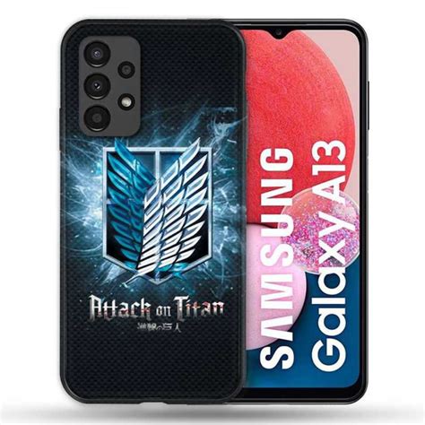 Coque Pour Samsung Galaxy A Manga Attaque Titans Noir