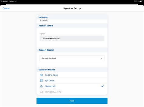 Capturing Remote Signatures For Medical Inquiry Using Share Link And Qr
