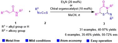 Lewis Base Catalyzed Cascade 4 2 Annulation Reaction Of N Alkoxy