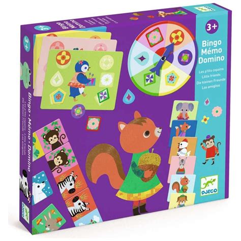 Bingo mémo domino Les p tits copains Djeco