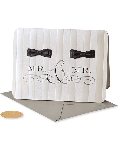 Papyrus Same Sex Wedding Card Mr And Mr Groom Bow Ties Digs N Gifts