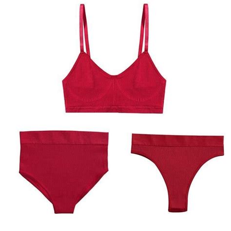 Ensemble Sexy De Sport Pour Femmes Lingerie Push Up String Soutien Gorge Actif Sans Couture