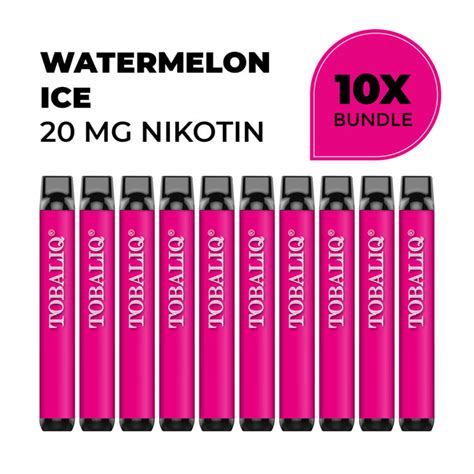 Watermelon Ice Bundle 10x 20mg Nikotin TOBALIQ E Zigaretten E