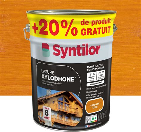 BAUFIX Lasure déco longue durée noyer satinée brillante 5 litres