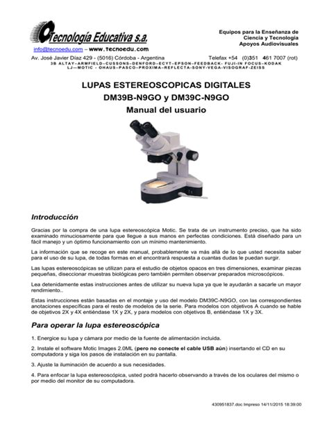 Lupas Estereoscopicas Digitales