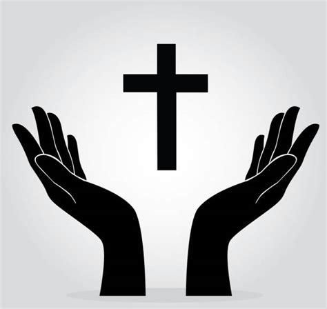 Praying Hands Close Up Illustrations Royalty Free Vector Graphics