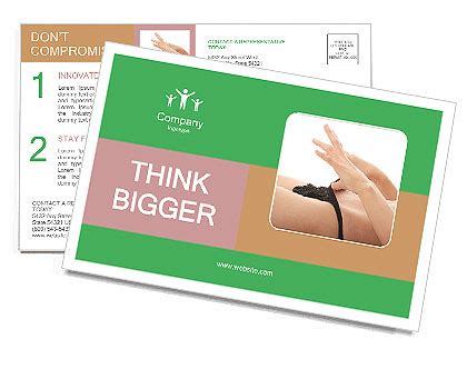 Black Female Bikini Postcard Template Design Id Smiletemplates