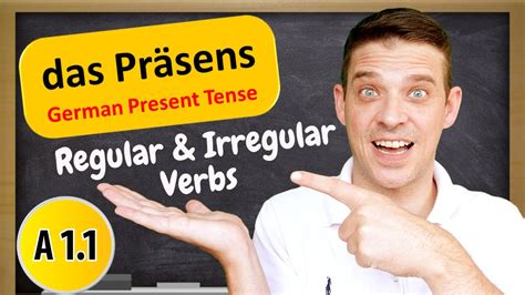 German Tenses The German Present Tense Explained A1 Beginner Youtube