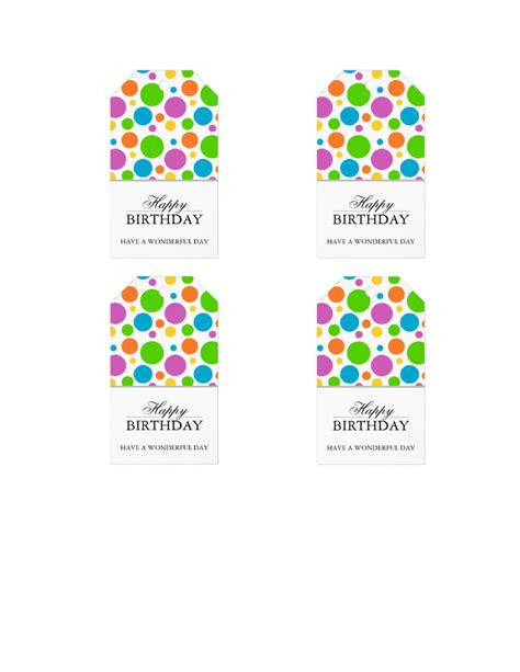 free gift tag printables