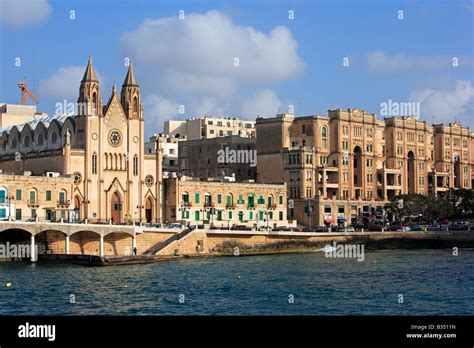 Carmelite Church Sliema Malta Stock Photo Alamy