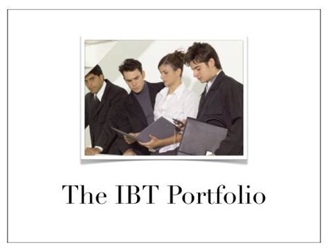 IBT Portfolio - North Park Secondary School