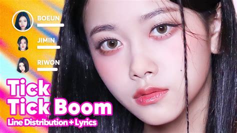 CLASS Y Tick Tick Boom Line Distribution Lyrics Karaoke PATREON