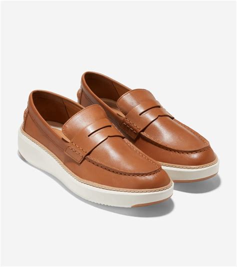 Mens Grandprø Topspin Penny Loafer In Light Brown Cole Haan