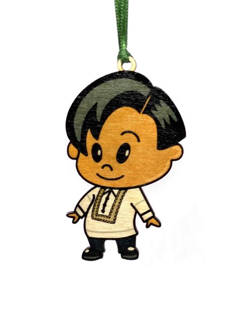 Barong Tagalog Chibi Wood Ornament Etsy