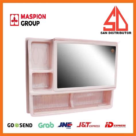 Jual Rak Kaca Cermin Dinding Kamar Mandi Wall Cabinet Mc 19 Maspion