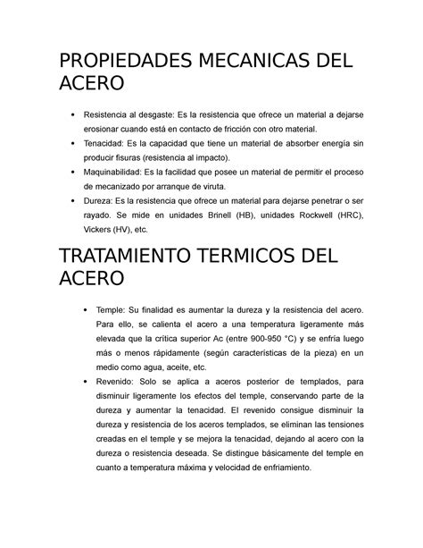 Propiedades Mecanicas Del Acero Propiedades Mecanicas Del Acero