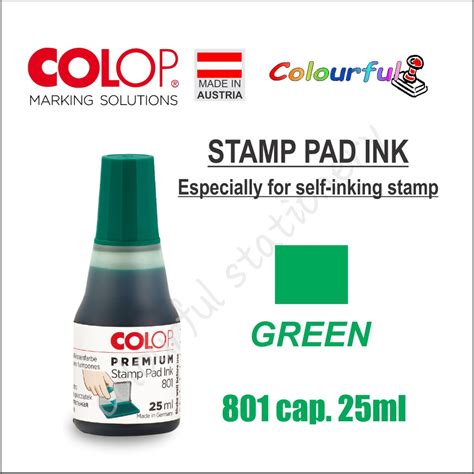 Colop Refill Ink Pad 801 Premium Quality 25ml Self Inking Stamp Pad