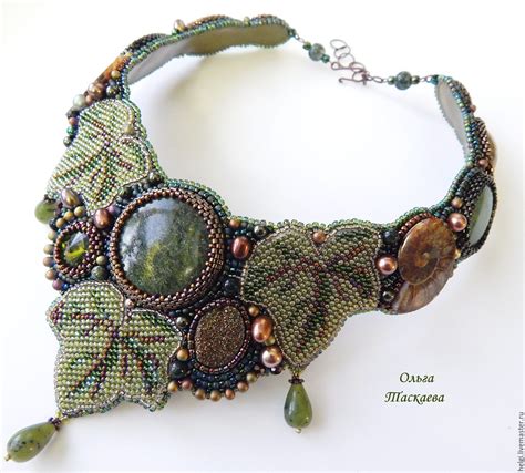 Колье "В лесу" купить в интернет-магазине Ярмарка Мастеров по цене 9000 ...