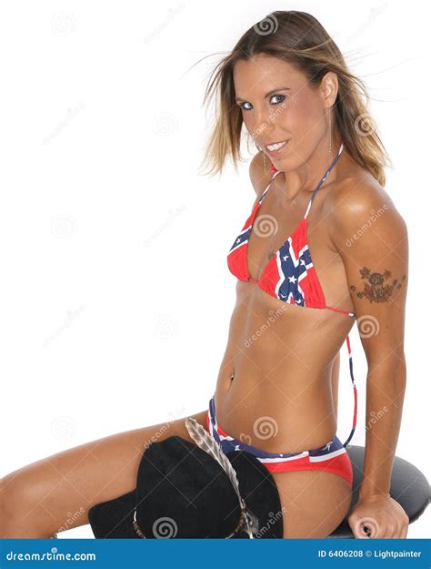 Cowgirl In Bikini Stock Photo Image Of Posing Bikini