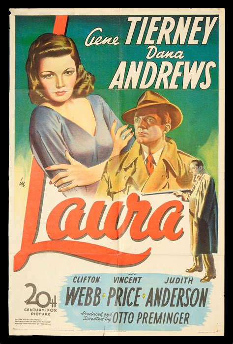 Film Noir Board Laura 1944