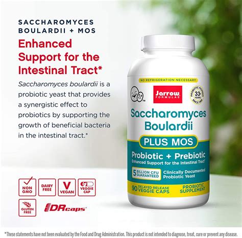 Buy Saccharomyces Boulardii + MOS, 90 Caps, Jarrow Online, UK Delivery